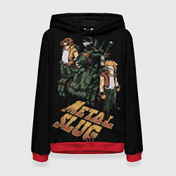 Толстовка-худи женская Metal slug - tank, цвет: 3D-красный