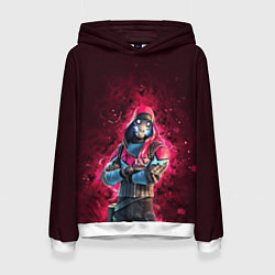 Толстовка-худи женская Fortnite Bonehead, цвет: 3D-белый