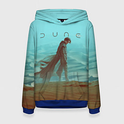 Толстовка-худи женская Пол Атрейдес Dune part one, цвет: 3D-синий