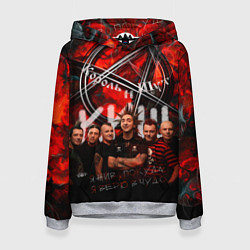 Толстовка-худи женская Король и Шут - КИШ, цвет: 3D-меланж