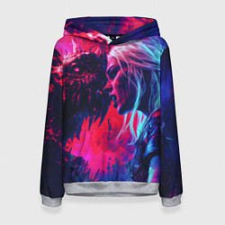 Толстовка-худи женская Цири и чудовище, цвет: 3D-меланж