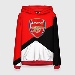 Толстовка-худи женская Arsenal geometry sport, цвет: 3D-красный
