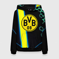 Толстовка-худи женская Borussia соты броня, цвет: 3D-черный