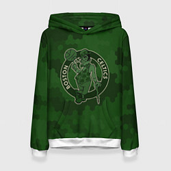 Толстовка-худи женская NBA Celtics camo, цвет: 3D-белый