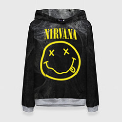Толстовка-худи женская Nirvana Smoke, цвет: 3D-меланж