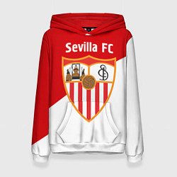 Толстовка-худи женская Sevilla FC, цвет: 3D-белый