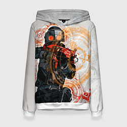 Толстовка-худи женская Counter-Strike: SWAT, цвет: 3D-белый