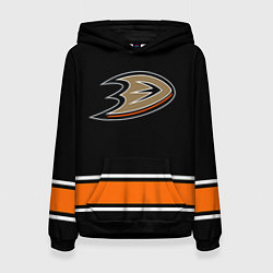 Толстовка-худи женская Anaheim Ducks Selanne, цвет: 3D-черный