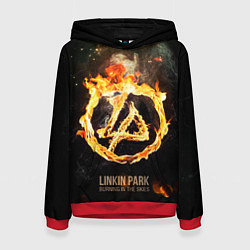 Толстовка-худи женская Linkin Park: Burning the skies, цвет: 3D-красный