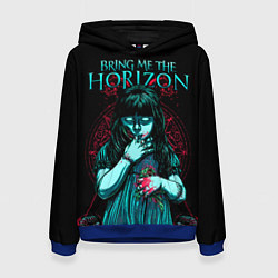 Толстовка-худи женская BMTH: Zombie Girl, цвет: 3D-синий