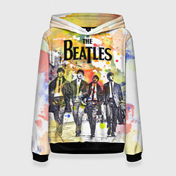 Толстовка-худи женская The Beatles: Colour Spray, цвет: 3D-черный