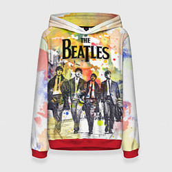 Толстовка-худи женская The Beatles: Colour Spray, цвет: 3D-красный