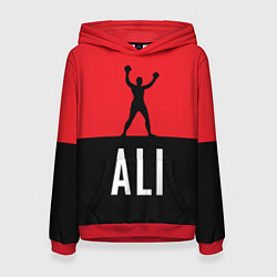 Толстовка-худи женская Ali Boxing, цвет: 3D-красный