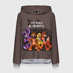 Толстовка-худи женская Five Nights At Freddy's, цвет: 3D-меланж