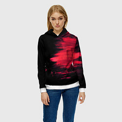 Толстовка-худи женская Краска, цвет: 3D-белый — фото 2