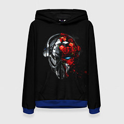 Толстовка-худи женская Pirate Station: Love, цвет: 3D-синий