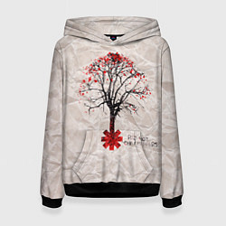 Толстовка-худи женская RHCP: Red Tree, цвет: 3D-черный