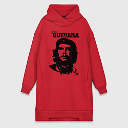 Женское худи-платье Che Guevara, цвет: красный