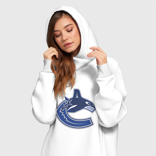 Женская толстовка-платье Vancouver Canucks / Белый – фото 3