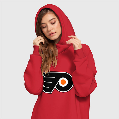Женская толстовка-платье Philadelphia Flyers / Красный – фото 3