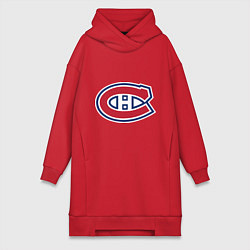 Женское худи-платье Montreal Canadiens, цвет: красный