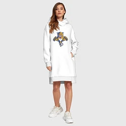 Женское худи-платье Florida Panthers, цвет: белый — фото 2