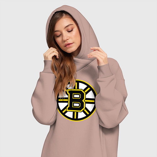 Женская толстовка-платье Boston Bruins / Пыльно-розовый – фото 3