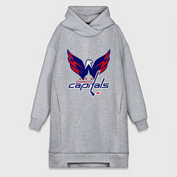 Женское худи-платье Washington Capitals: Ovechkin, цвет: меланж