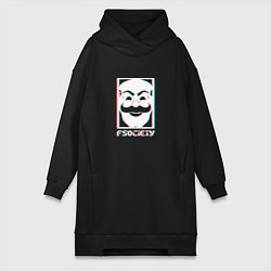 Женское худи-платье F society, цвет: черный