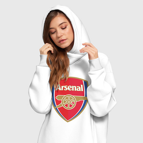 Женская толстовка-платье Arsenal FC / Белый – фото 3