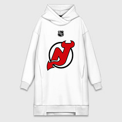 Женское худи-платье New Jersey Devils: Kovalchuk 17, цвет: белый