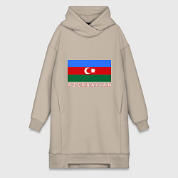 Женское худи-платье Азербайджан, цвет: миндальный