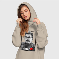 Женское худи-платье Stalin: Style in, цвет: миндальный — фото 2
