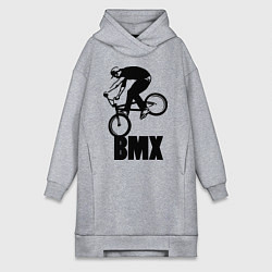 Женское худи-платье BMX 3, цвет: меланж