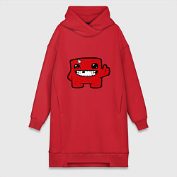Женская толстовка-платье Super Meat Boy