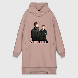 Женская толстовка-платье Sherlock