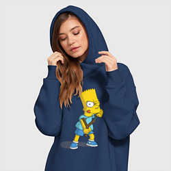 Женское худи-платье Bart Bully, цвет: тёмно-синий — фото 2