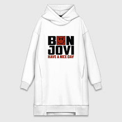 Женская толстовка-платье Bon Jovi: Nice day