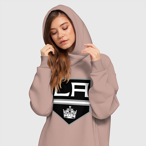 Женская толстовка-платье Los Angeles Kings / Пыльно-розовый – фото 3