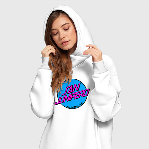 Женская толстовка-платье San Junipero / Белый – фото 3