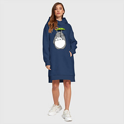Женское худи-платье Totoro с зонтом, цвет: тёмно-синий — фото 2