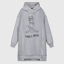 Женская толстовка-платье Bart: Hell Boy