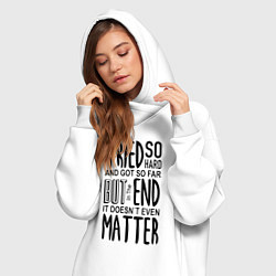 Женское худи-платье Linkin Park: Tried so Hard, цвет: белый — фото 2