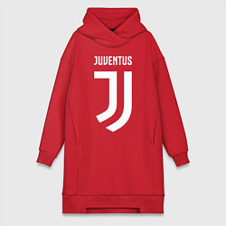 Женское худи-платье FC Juventus, цвет: красный
