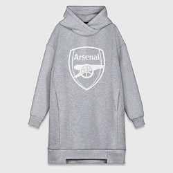 Женское худи-платье FC Arsenal, цвет: меланж