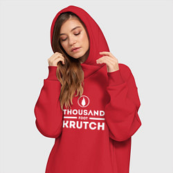 Женское худи-платье Thousand Foot Krutch, цвет: красный — фото 2