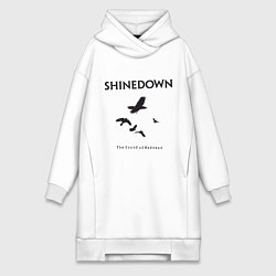 Женское худи-платье Shinedown: Sound of Madness, цвет: белый