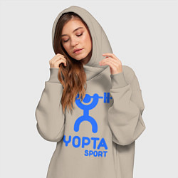 Женское худи-платье Yopta Sport, цвет: миндальный — фото 2