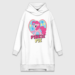 Женское худи-платье Pinkie Pie: in my heart, цвет: белый