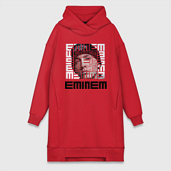 Женское худи-платье Eminem labyrinth, цвет: красный